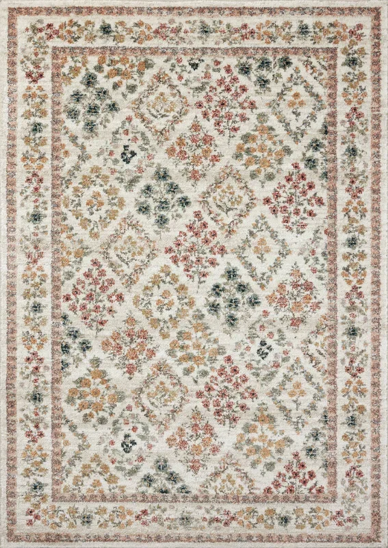 Rifle Paper Co. x Loloi Laurel LAU-04 Cream Transitional Power Loomed Rug