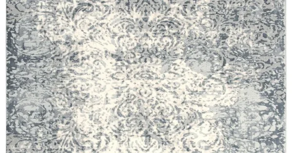 Rizzy Home Chelsea CHS111 Cream / Gray Area Rug 5 ft. 3 in. X 7 ft. 6 in. Rectangle