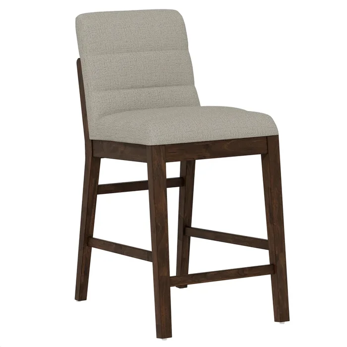 Ronan Upholstered Gathering Stool Rich Brown
