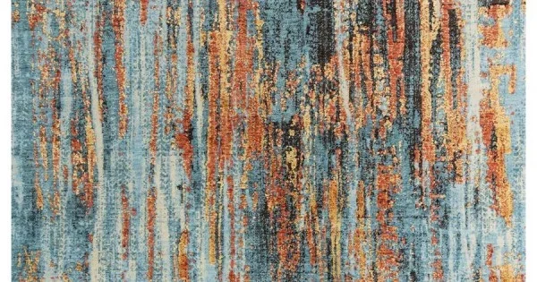 Rugs Town Alure Blue 009103 5 ft. X 8 ft. Rectangle Rug