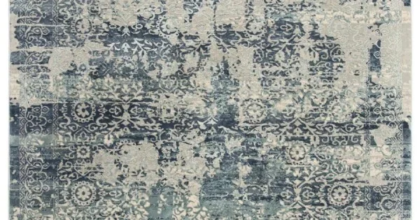 Rugs Town Glamour Teal GM1005 3 ft. 11 in. X 5 ft. 6 in. Rectangle Rug
