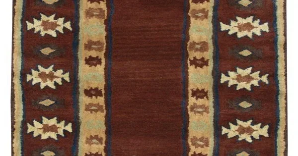 Rugs Town Ryder Burgundy RY1006 2 ft. 6 in. X 8 ft. Rectangle Rug