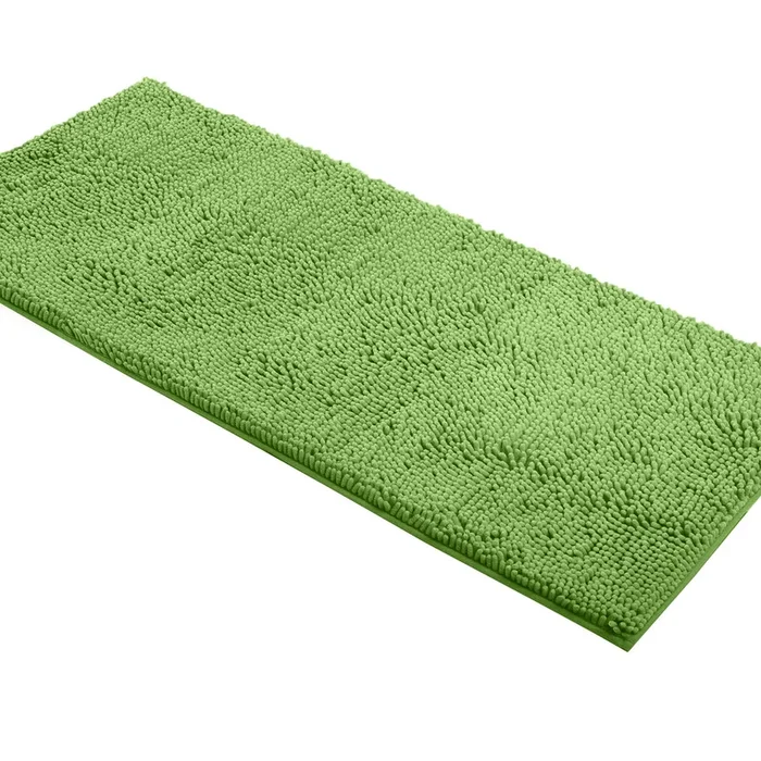 Runner Microfiber Bathroom Rug, 21×59 inch, Green