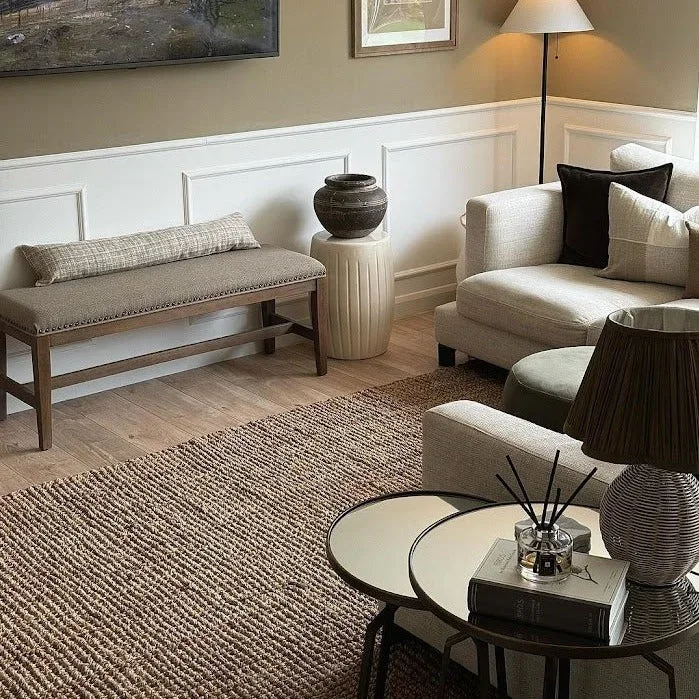 Rustic Jute Sisal Brown Natural Area Rugs – Boucle