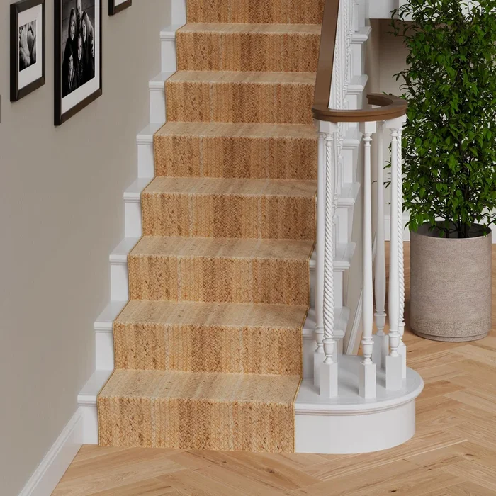 Rustic Jute Stair Carpet Runner – Althea