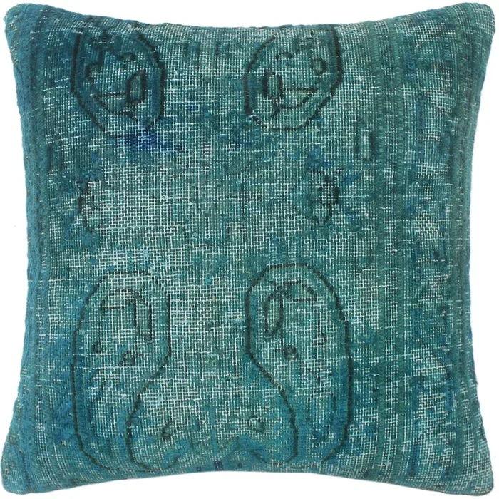 Rustic Pace Vintage Distressed Handmade Rug Pillow