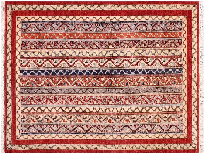 Rustic Shawl Elden Wool Rug – 5’7” x 8’2”