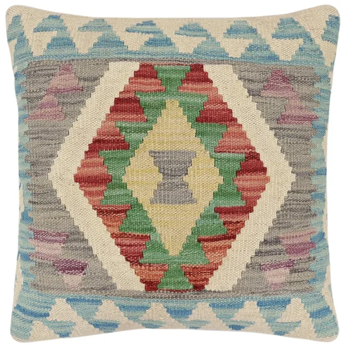 Rustic Soledad Turkish Hand-Woven Kilim Pillow