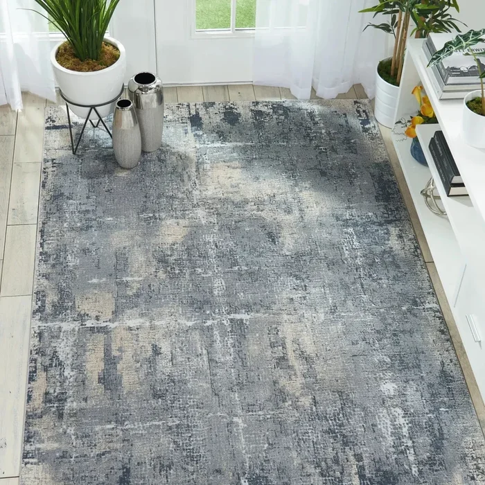 Rustic Textures RUS06 Grey Beige Rug