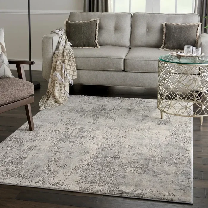 Rustic Textures RUS07 Grey Beige Rug