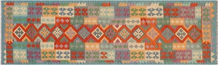 Rustic Turkish Kilim Gale Hand-Woven Wool Runner – 2’9” x 9’9”