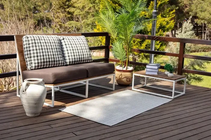 RVL Indoor Outdoor KASSIE 2376 Grey Rug