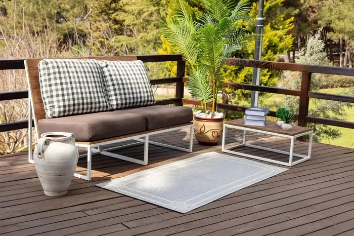 RVL Indoor Outdoor MARY 2340 Grey Rug