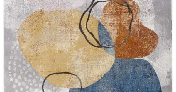 Safavieh Art Studio ASD110 Ivory / Blue 5′-1″ X 7′-6″ Rectangle Area Rug