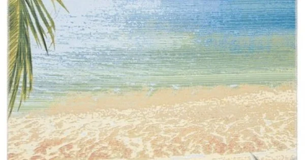 Safavieh Barbados BAR555 Gold / Blue 9′-10″ x 12′-5″ Rectangle Area Rug