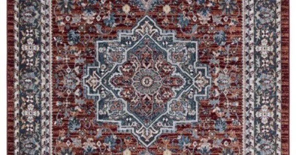 Safavieh Bayside BAY110 Red / Blue 8′ X 10′ Rectangle Area Rug