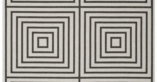 Safavieh Beach House BHS123 Light Grey / Charcoal 8′ X 10′ Rectangle Area Rug