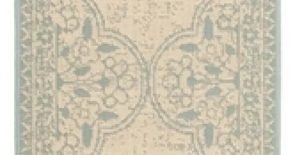 Safavieh Beach House BHS174 Aqua / Cream 2′-2″ X 8′ Runner Area Rug
