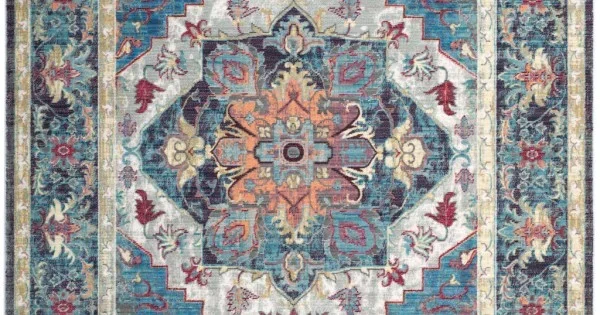 Safavieh Claremont Blue / Purple CLR664 5 ft. 1 in. X 7 ft. 9 in. Rug