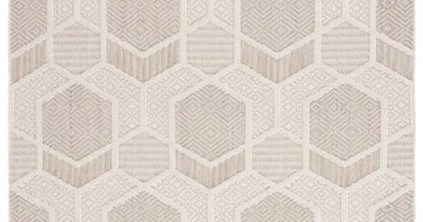 Safavieh Global Beige / Ivory GLB406 5 ft. 3 in. X 7 ft. 6 in. Rectangle Rug