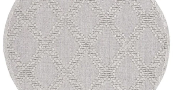 Safavieh Global Grey / Light Grey GLB226 6 ft. 7 in. X 6 ft. 7 in. Round Rug