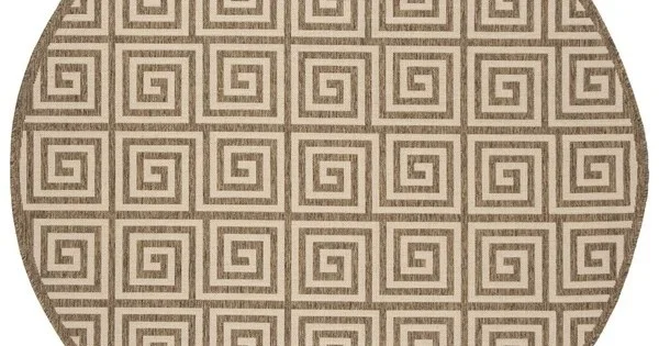 Safavieh Linden Cream / Beige LND129 6 ft. 7 in. X 6 ft. 7 in. Round Rug