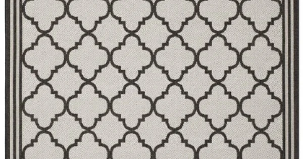 Safavieh Linden Light Grey / Charcoal LND121 8 ft. X 10 ft. Rectangle Rug
