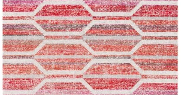 Safavieh Montage Red / Ivory MTG481 9 ft. X 12 ft. Rectangle Rug