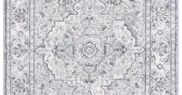 Safavieh Opal Grey / Ivory OAL464 4 ft. X 6 ft. Rectangle Rug
