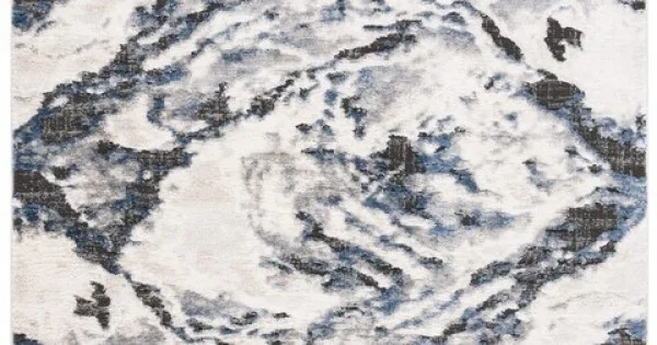 Safavieh Petra Ivory / Blue PTA104 6 ft. 7 in. X 6 ft. 7 in. Square Rug