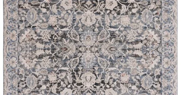 Safavieh Vivaldi Navy / Ivory VIV516 9 ft. X 12 ft. Rectangle Rug