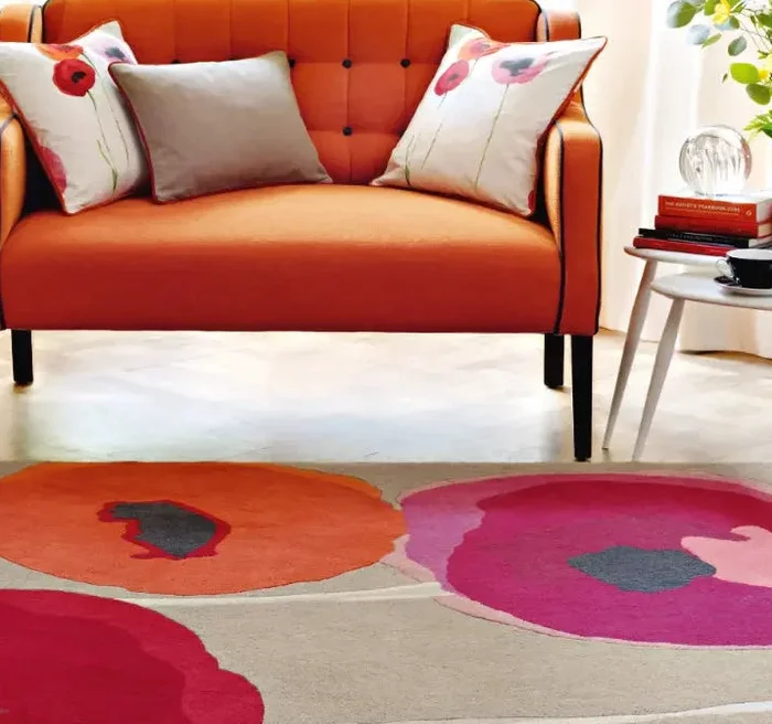 Sanderson Poppies – Red Orange 45700 Rug