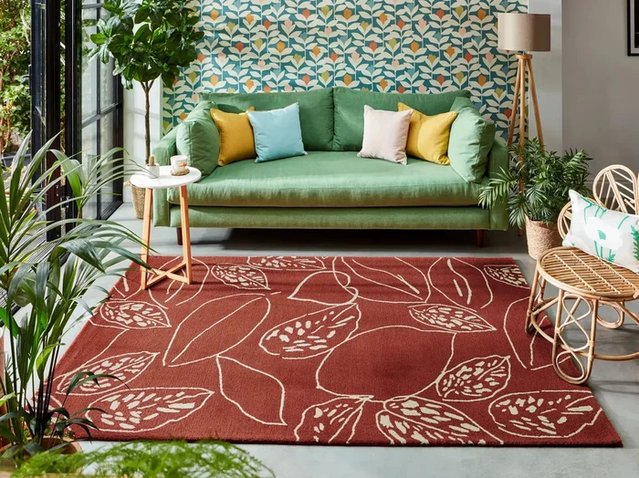 Scion Screen Printed Orto Rust 125400 Rug