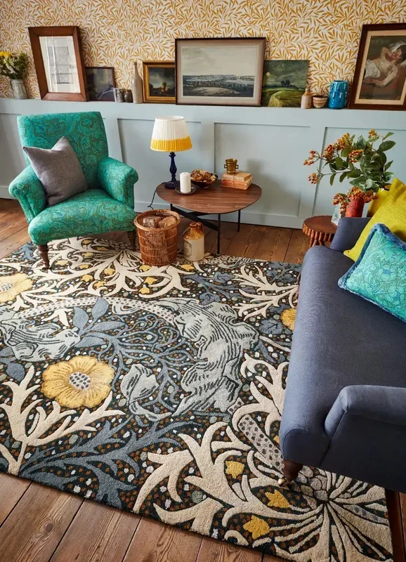 Seaweed Seaweed Teal 127008 Rug