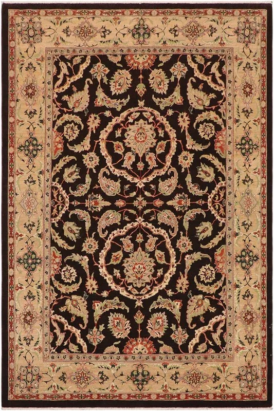 Shabby Chic Ziegler Dorathy Brown/Tan Wool Rug – 8’11” x 11’10”