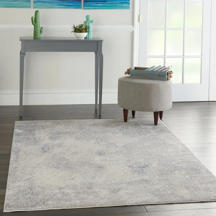 Silky Textures SLY06 Ivory Grey Rug