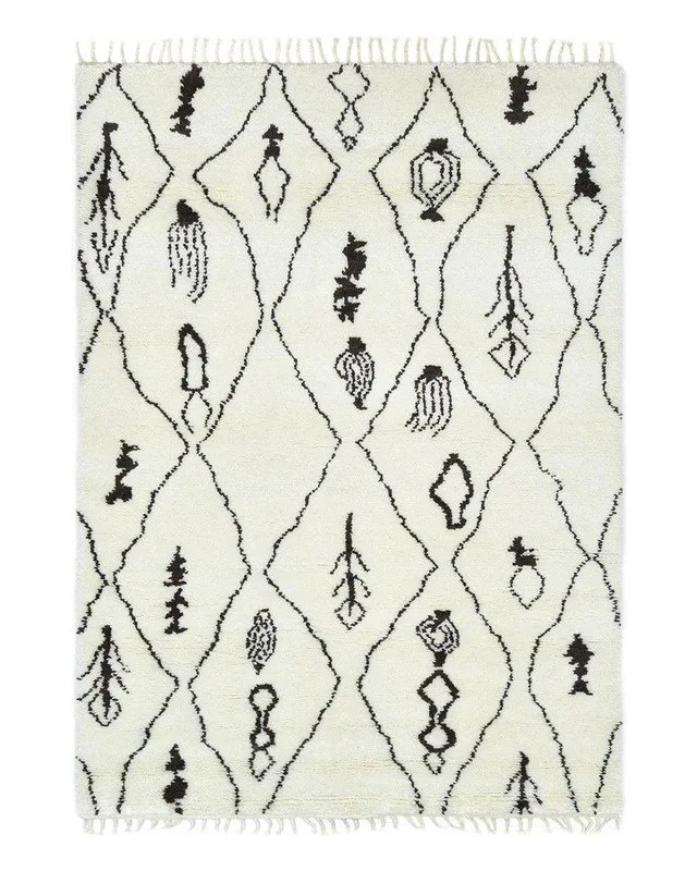 Siya Hand-Knotted Bohemian Moroccan Area Rug