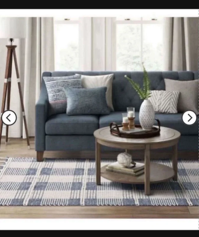 Size 5×7 Color Blue And Cream Beautiful Hand Woven Area Rug