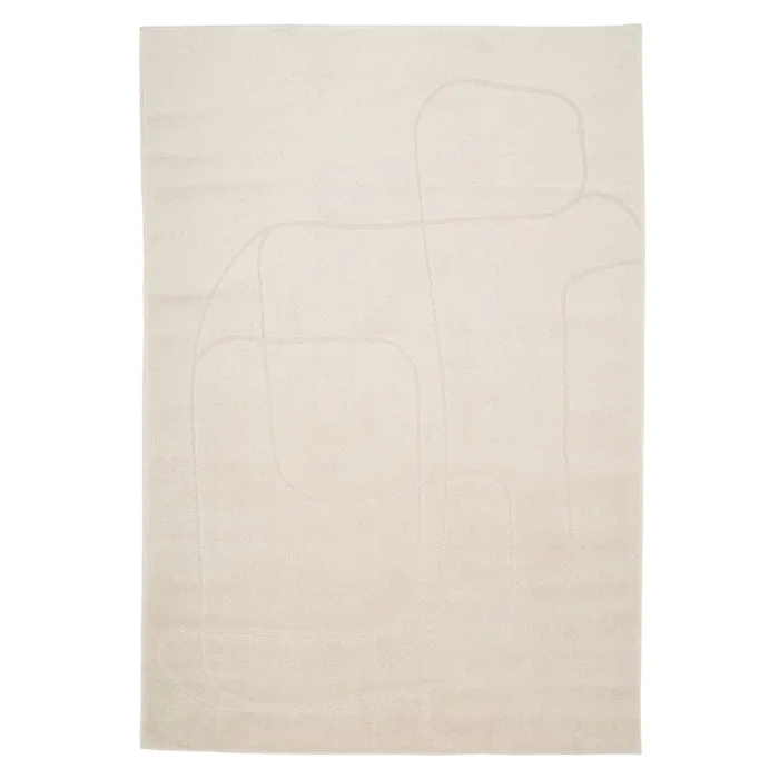 Soft Cream Scribble Rug – Zola