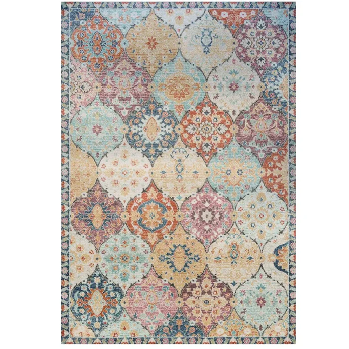 Soft Moroccan Colourful Living Room Area Rug – Atkin