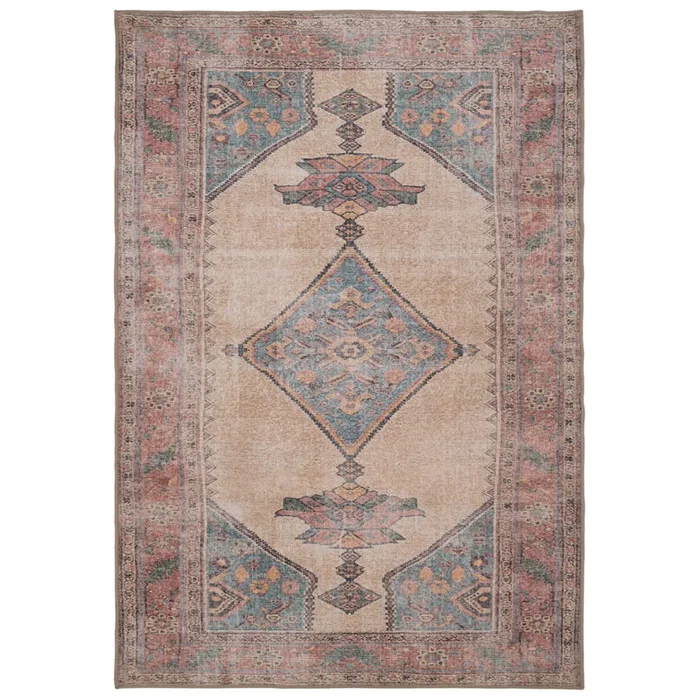 Soft Washable Multicolour Moroccan Rug – Coralie