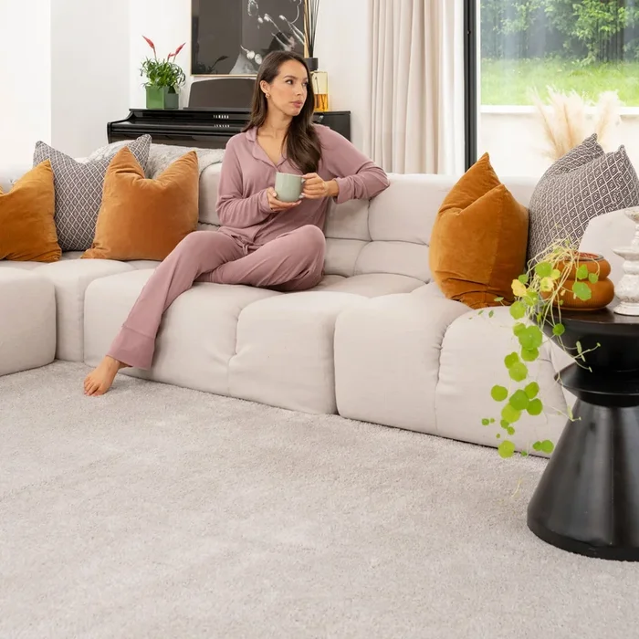 Soft Washable Silver Grey Shaggy Rug
