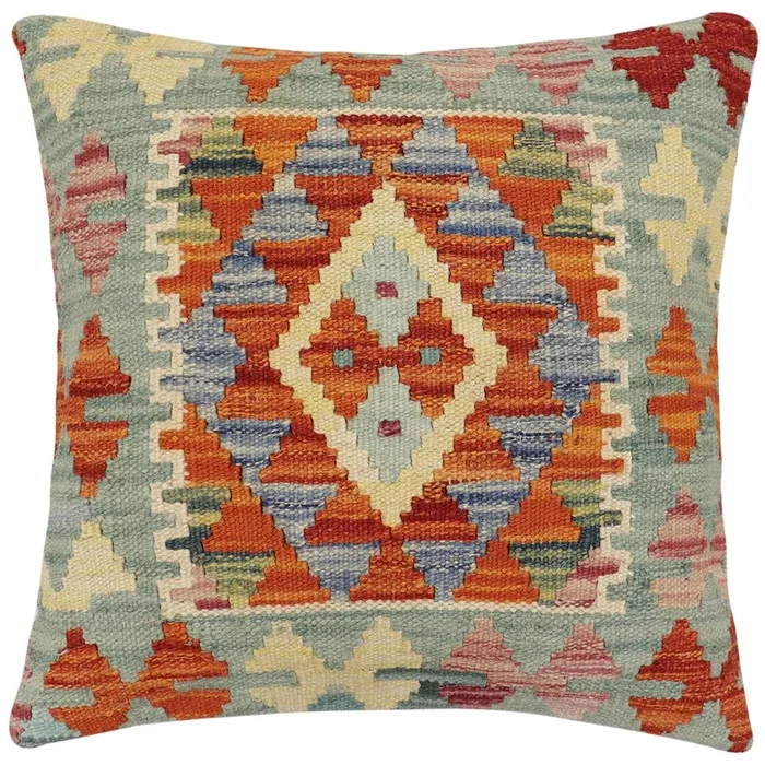 Southwestern Camiller Turkish Hand-Woven Kilim Pillow