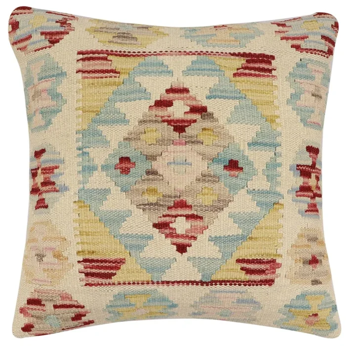 Southwestern Carrasco Turkish Hand-Woven Kilim Pillow