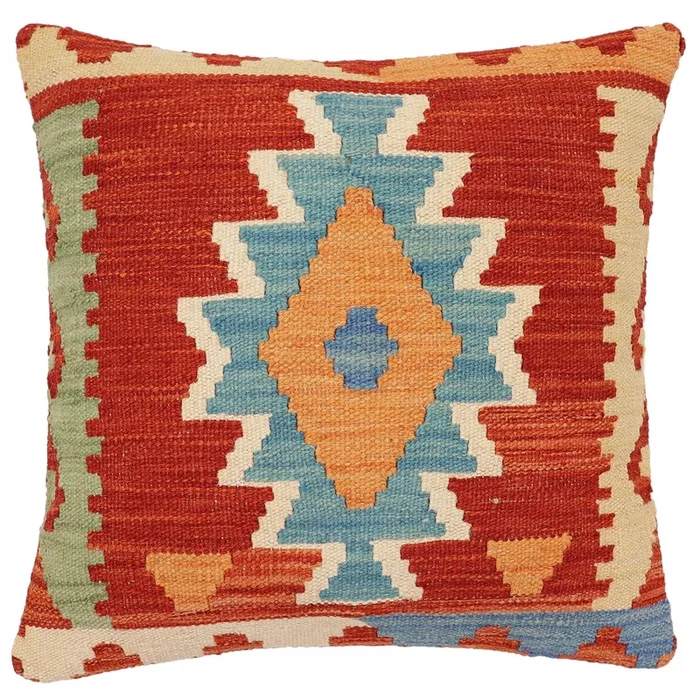 Southwestern Cheyenne Turkish Hand-Woven Kilim Pillow