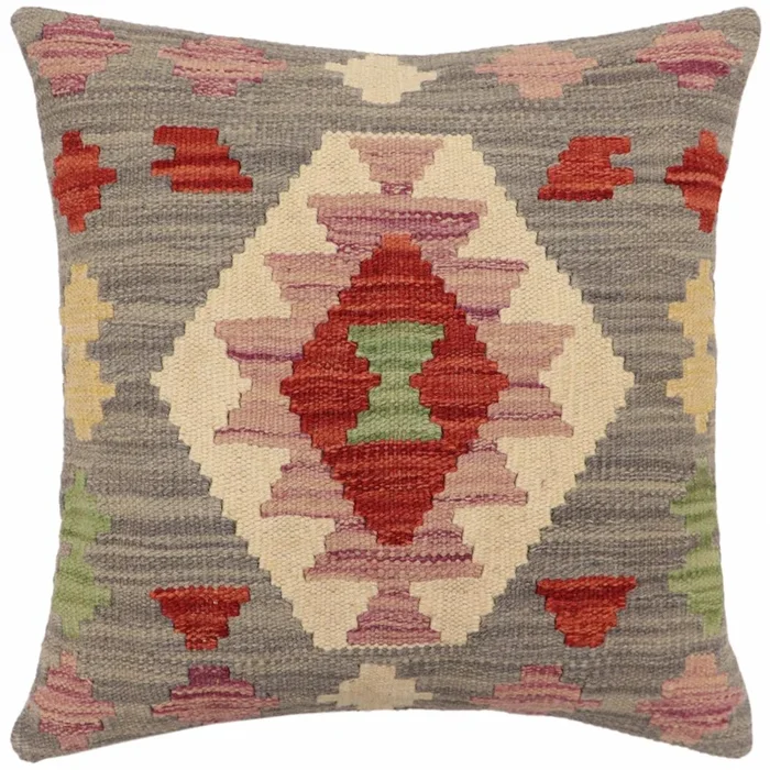 Southwestern Fields Turkish Hand-Woven Kilim Pillow