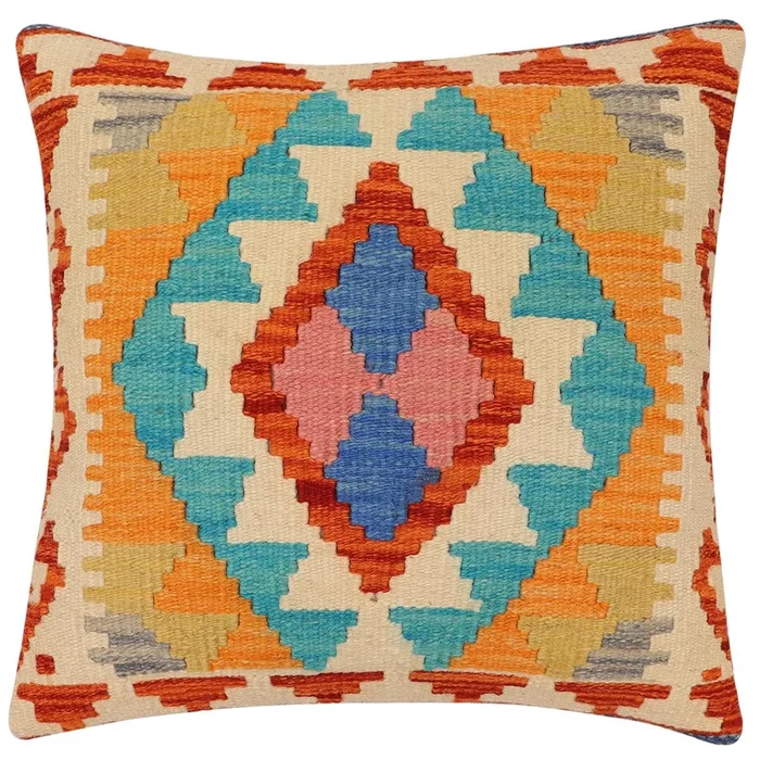 Southwestern Gibb Turkish Hand-Woven Kilim Pillow