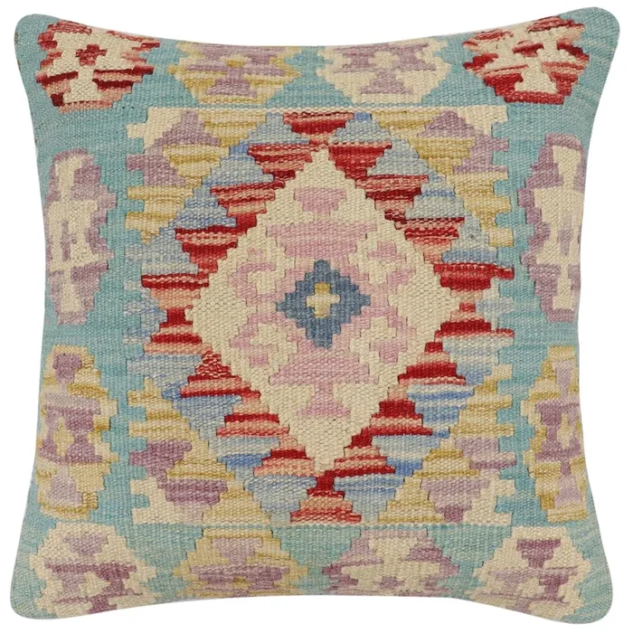 Southwestern Rice Turkish Hand-Woven Kilim Pillow