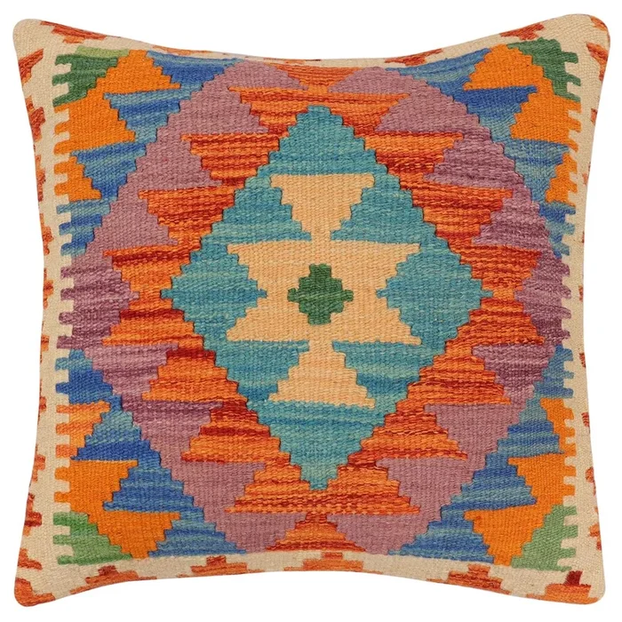 Southwestern Ryu Turkish Hand-Woven Kilim Pillow