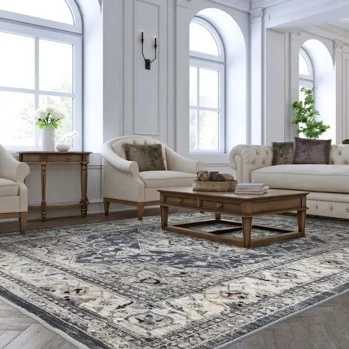 Sovereign Charcoal Medallion 05 Rug